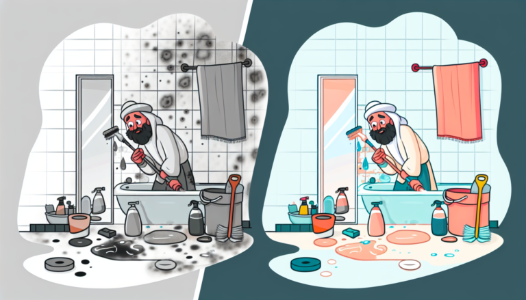 욕실 곰팡이 제거, 이렇게 하면 간단해요!