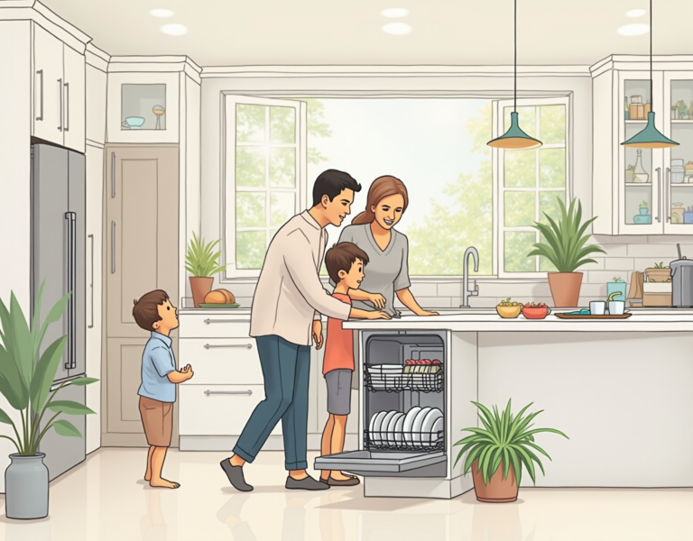 집에 손님이 자주 오신다면? 12인용 식기세척기가 해답이죠!