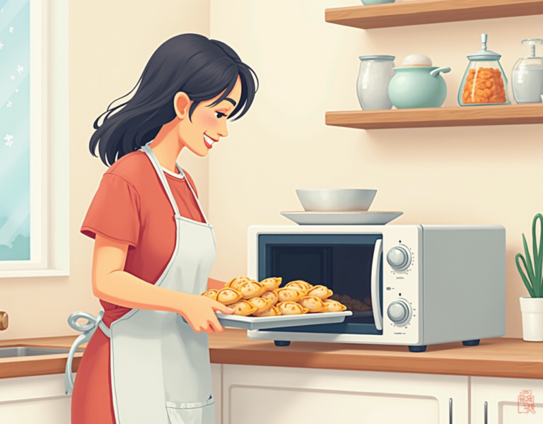 바삭하고 맛있는 군만두를 광파오븐 한 대로 해결해요!