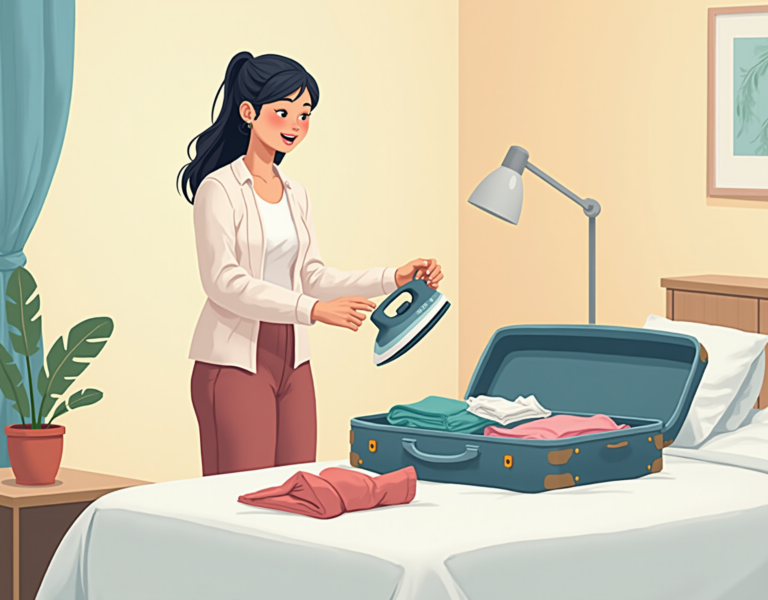 여행지에서도 꼴꼴한 모습 원하시죠? 휴대용 다리미가 답입니다