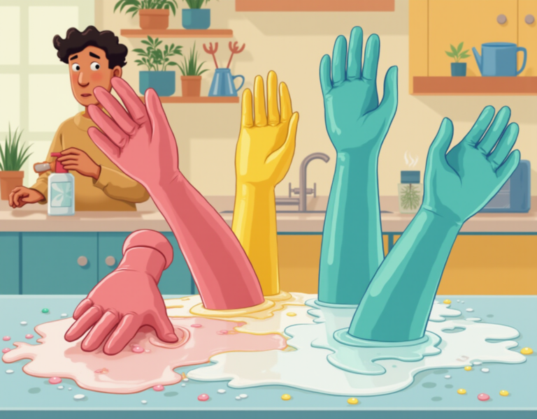 고무장갑 녹는 원인과 예방법 꿀팁 대공개