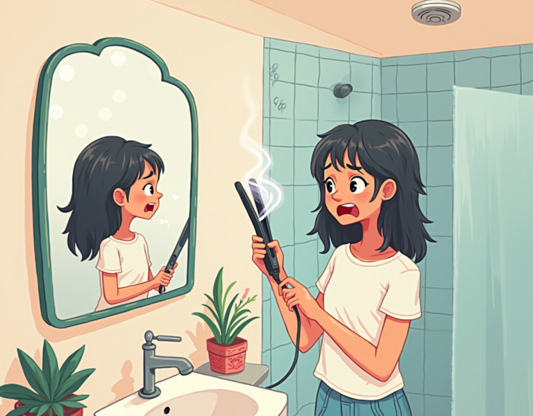 헤어 스타일링의 지혜, 안전한 고데기 사용법