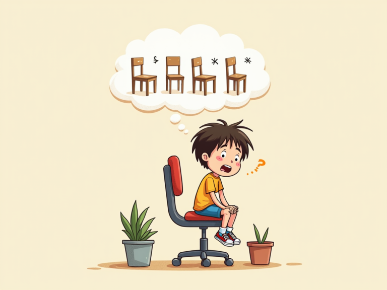 초등학생 의자 높이 조절로 바른 자세 만들기!