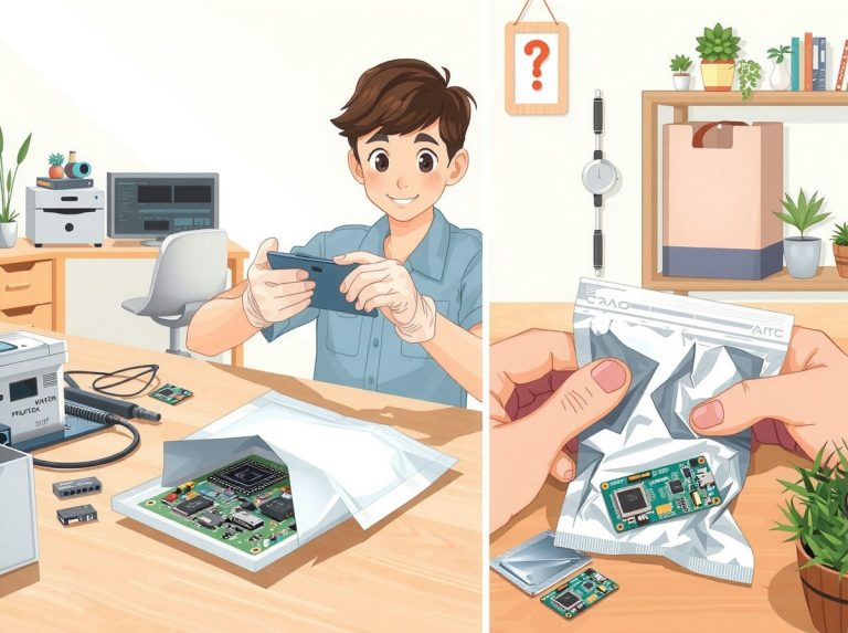 정전기방지 봉투 색상의 의미: 핑크, 투명, 회색의 차이