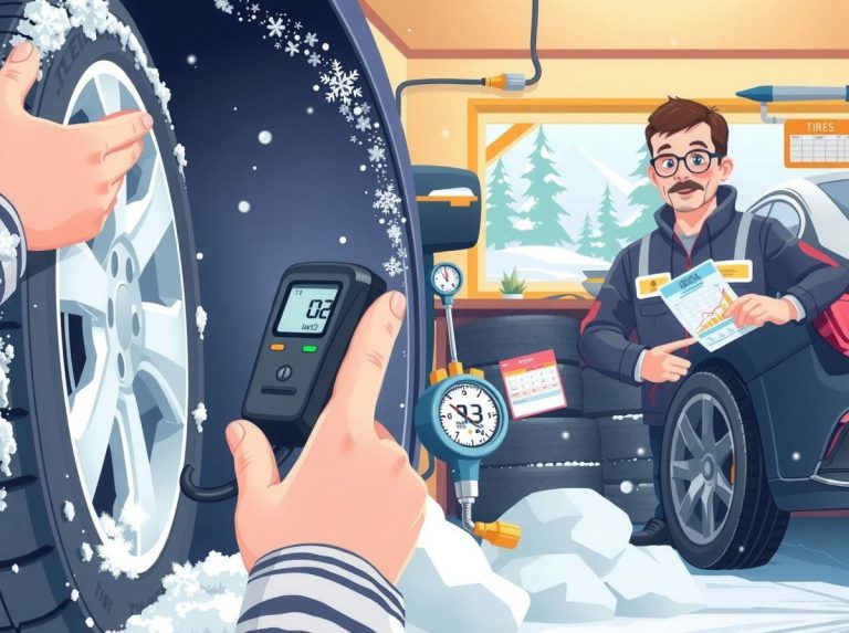 겨울 타이어 공기압 측정 방법과 정기 점검 루틴